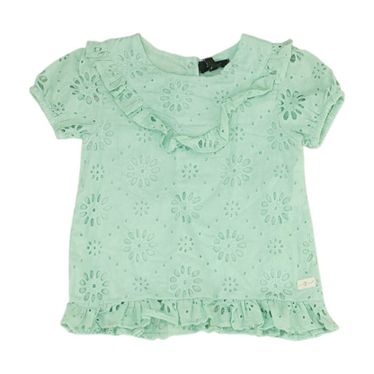Green Floral Blouse