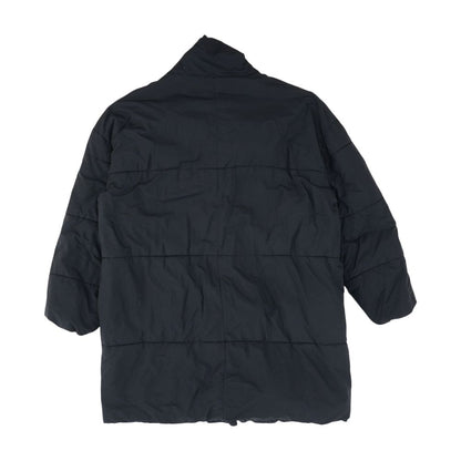 Navy Solid Puffer Coat
