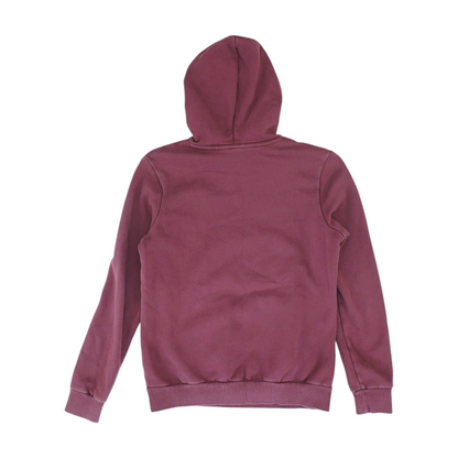 Maroon Solid Hoodie Pullover