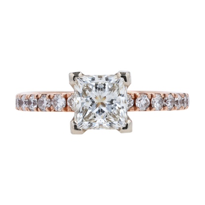 1 3/8 ctw 14K Two-Tone Gold Diamond Engagement Ring