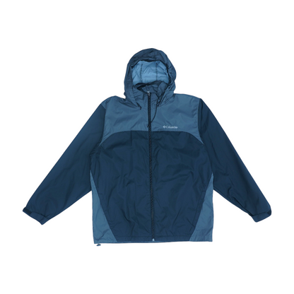 Gray Color Block Rain Jacket