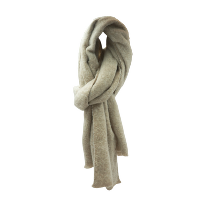 Beige 100% Polyester Scarf