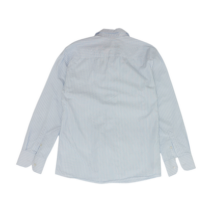 Blue Striped Long Sleeve Button Down