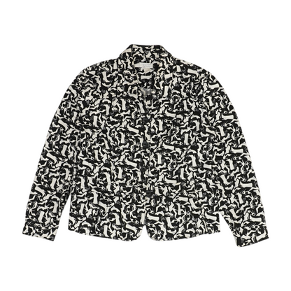 Black Print Blazer