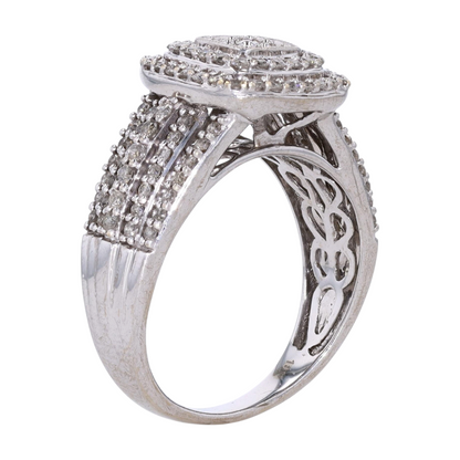 5/8 ctw 10K Sterling Silver Diamond Fashion Ring