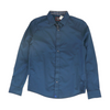 Navy Solid Long Sleeve Button Down