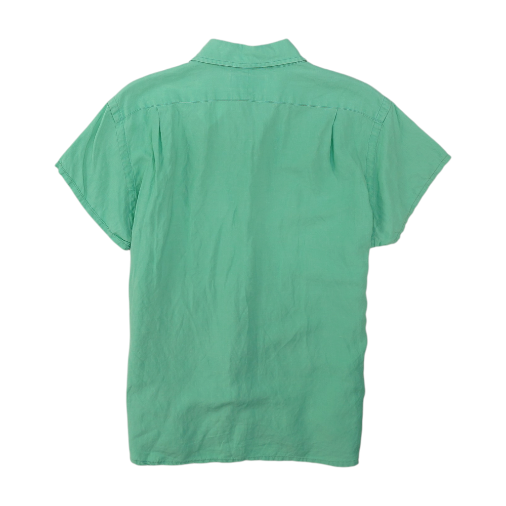 Green Button Down