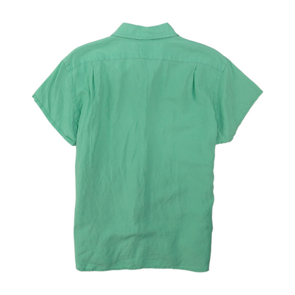 Green Button Down