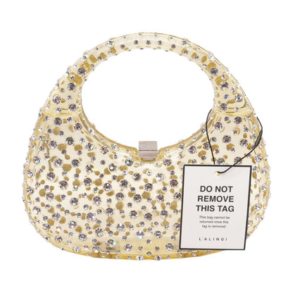 Clear Champagne Meleni Clutch Bag