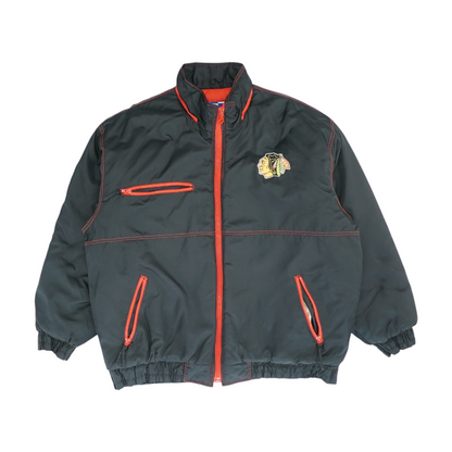 Vintage Black Chicago Blackhawks Solid Jacket