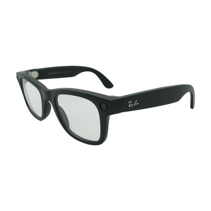 Black Wayfarer Smart Glasses