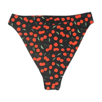 Black Print Swim Bottom