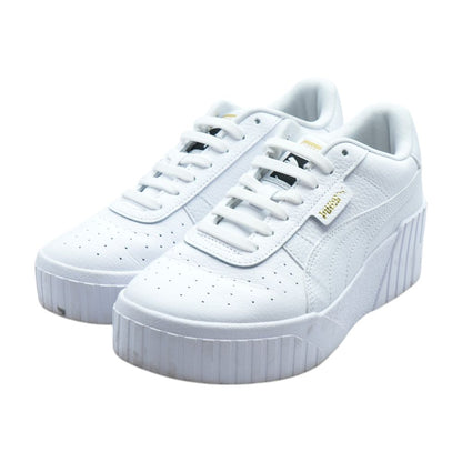 Cali Wedge White Low Top Athletic Shoes