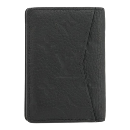 Black Pocket Organizer in Monogram Taurillon Leather