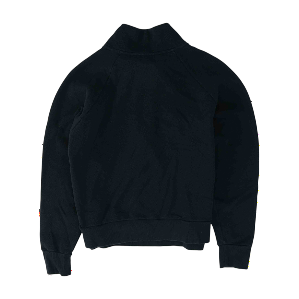 Black Solid 1/4 Zip Pullover