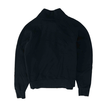 Black Solid 1/4 Zip Pullover