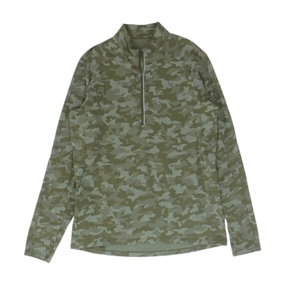 Green Camo 1/4 Zip Pullover