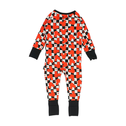 Black Check One-Piece