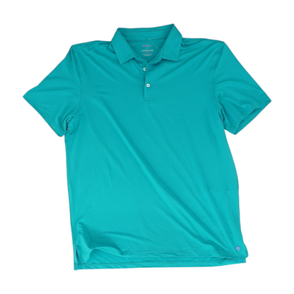 Green Solid Short Sleeve Polo