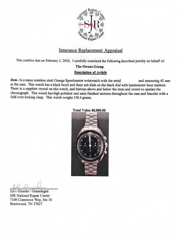 Speedmaster Stainless Steel Watch