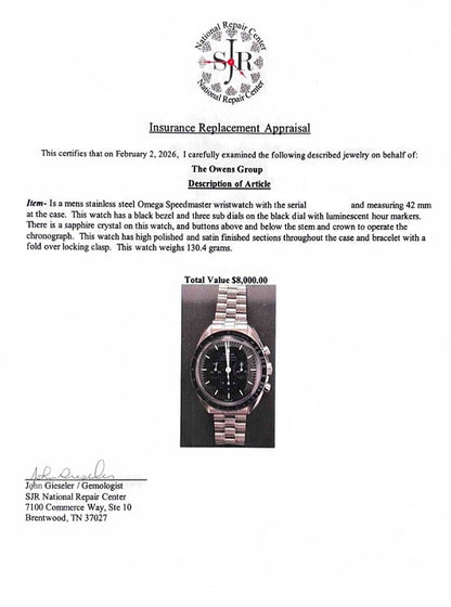 Speedmaster Stainless Steel Watch