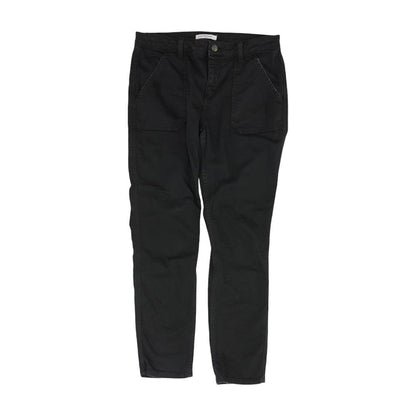 Black Solid High Rise Slim Leg Jeans