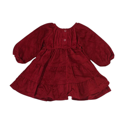 Burgundy Solid Dress