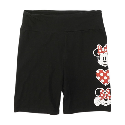 Black Solid Active Shorts