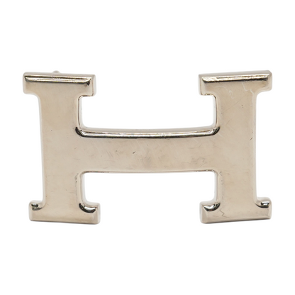Silver-Tone H Belt Buckle