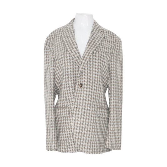 Gray Ventana Houndstooth Jacket