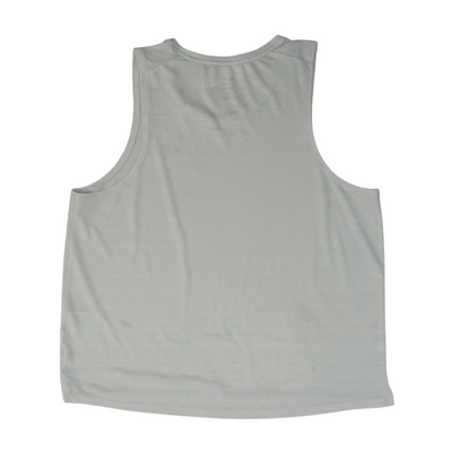 White Solid Active Tank