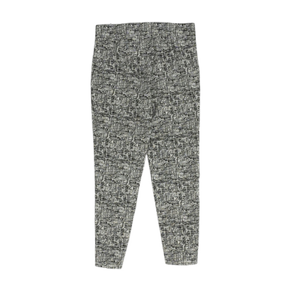 Black Petite Abstract Pants
