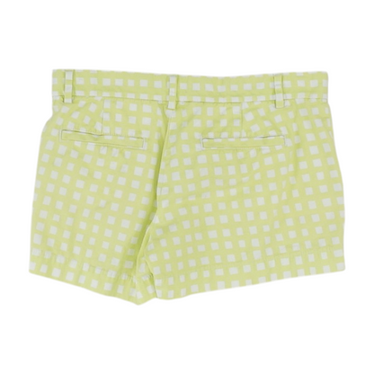 Green Check Chino Shorts