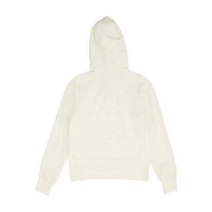 Beige Solid Hoodie Pullover