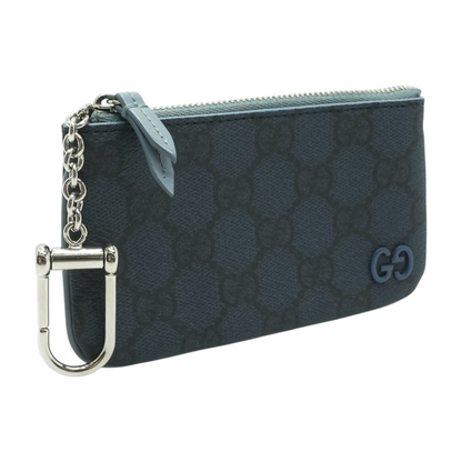 Dusty Blue Trim Key Pouch