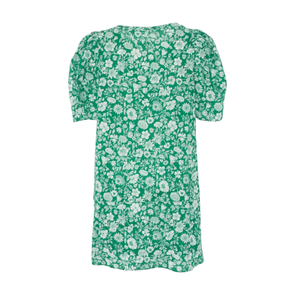 Green Floral Mini Dress