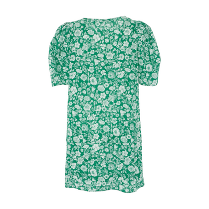 Green Floral Mini Dress