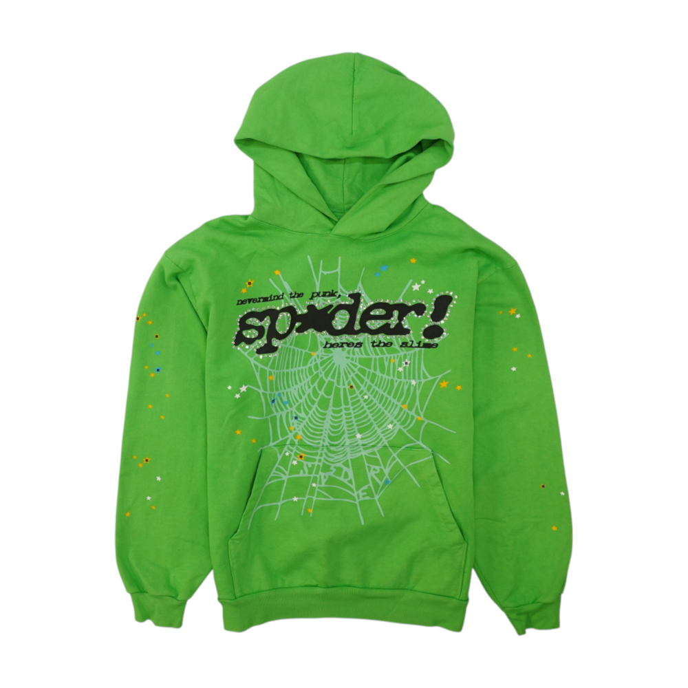 Green Solid Hoodie Pullover