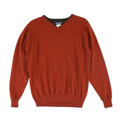 Red Solid Pullover Sweater
