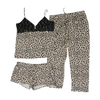 Tan Animal Print Pajama Set