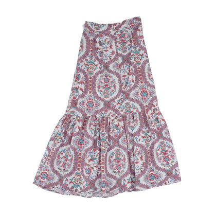 White Floral Maxi Skirt