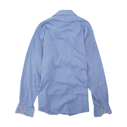 Blue Print Long Sleeve Button Down