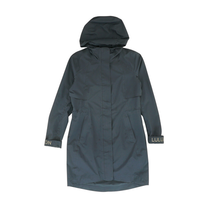 Navy Solid Rain Jacket