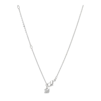 Silver Tone Allure Amethyst Crystal Pendant Necklace