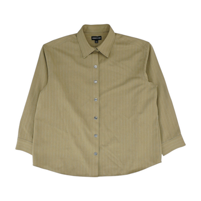 Tan Striped Button Down