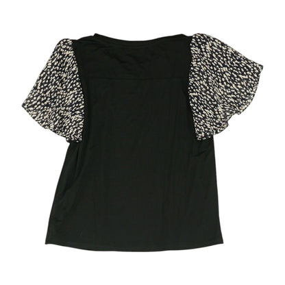 Black Misc. Knit Top