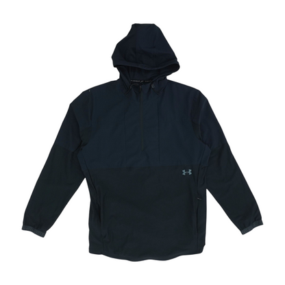 Black Striped 1/4 Zip Pullover