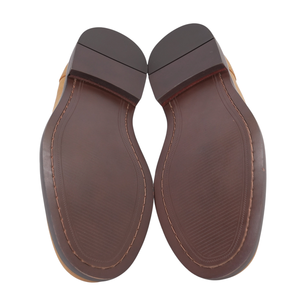 Tan Slip-On Dress Shoes