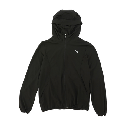 Black Solid Active Jacket