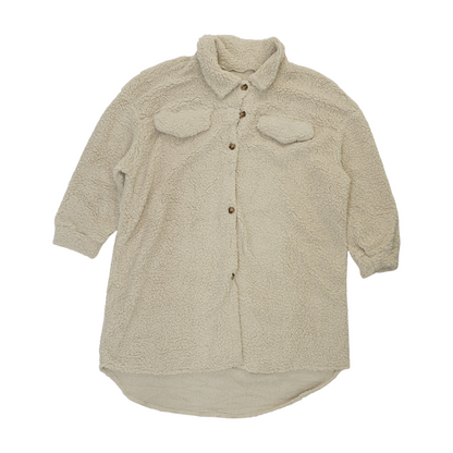 Beige Plus Solid Jacket